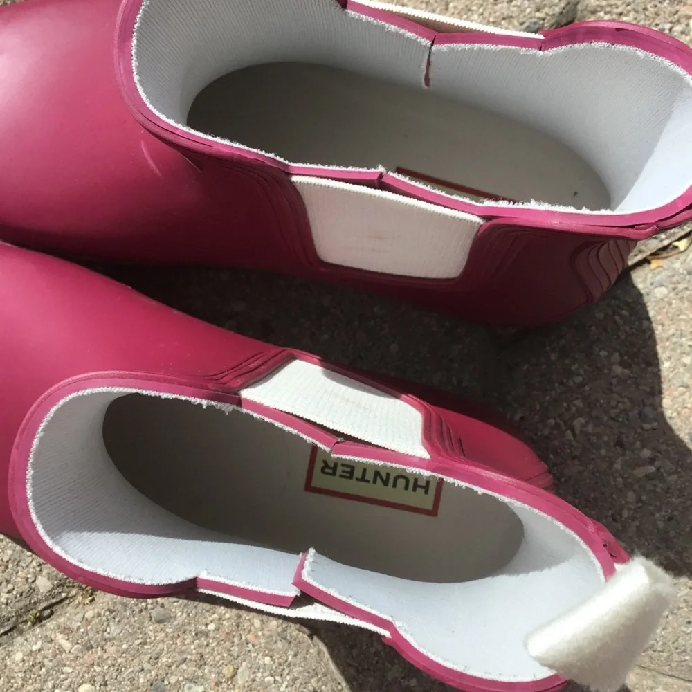 Hunter Boots (Ankle) Size 7 Deep Pink *EUC* - Picture 6 of 12